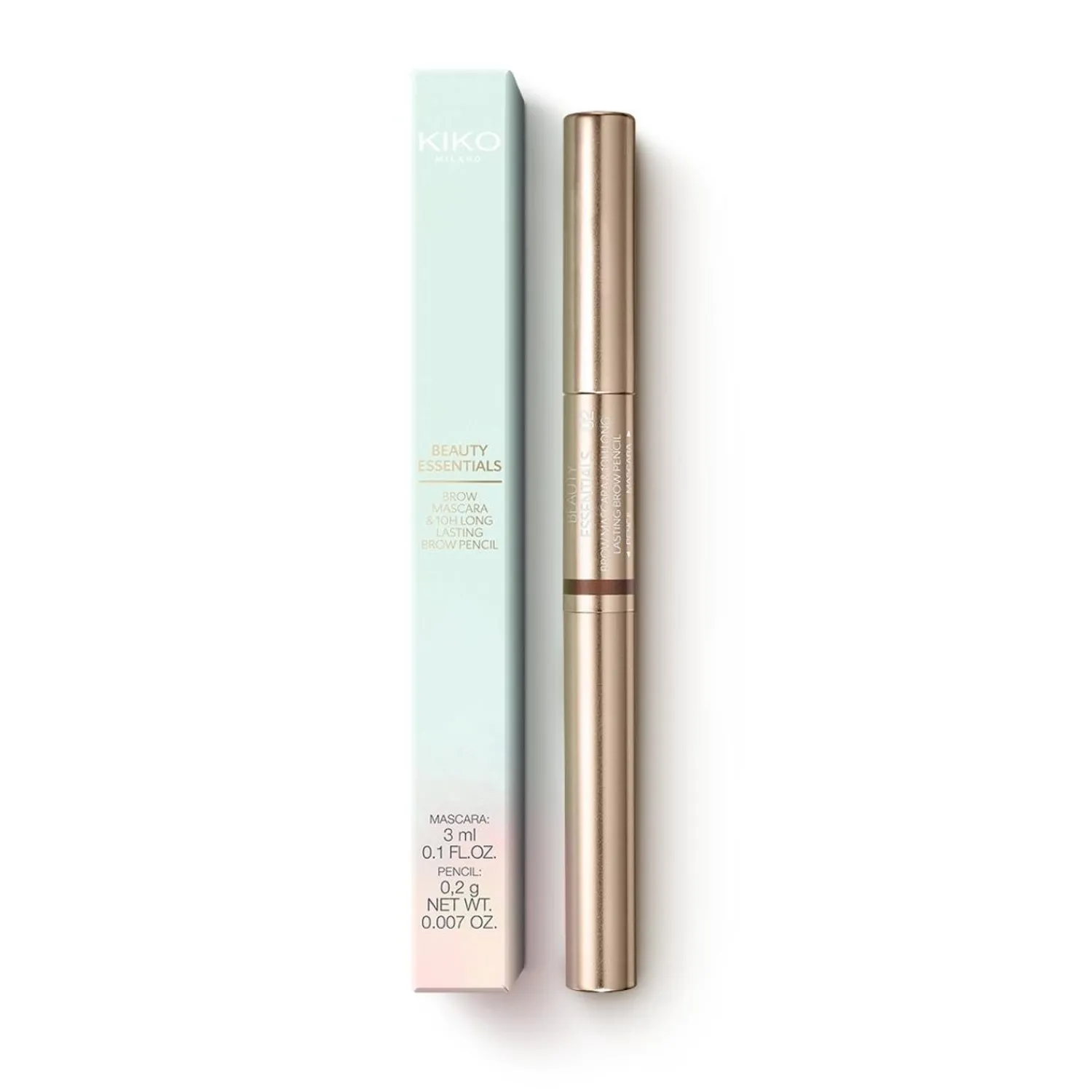 KIKO Milano Beauty Essentials Brow Mascara & 10H Long Lasting Brow Pencil- Sourcils
