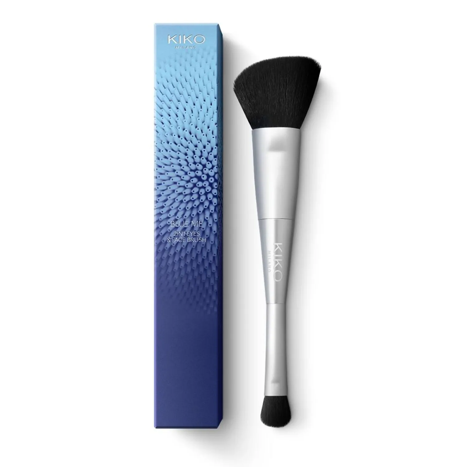 KIKO Milano Blue Me 2-In-1 Eyes & Face Brush- Pinceaux Yeux