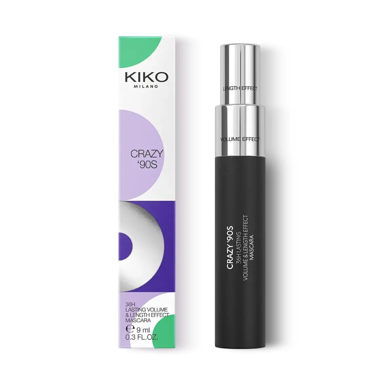 KIKO Milano Crazy '90S 36H Lasting Volume & Length Effect Mascara- Mascaras