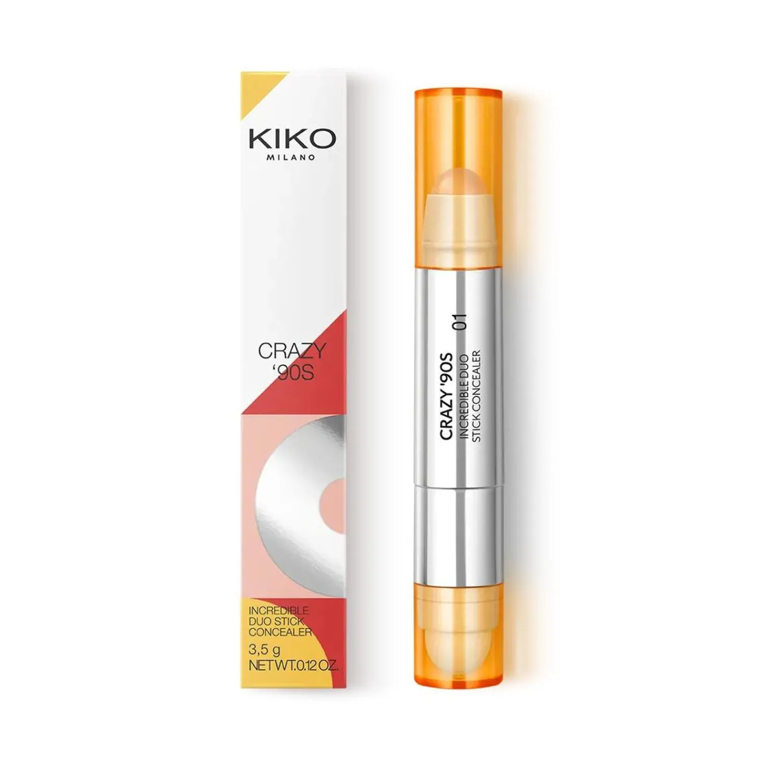 KIKO Milano Crazy '90S Incredible Duo Stick Concealer- Correcteurs