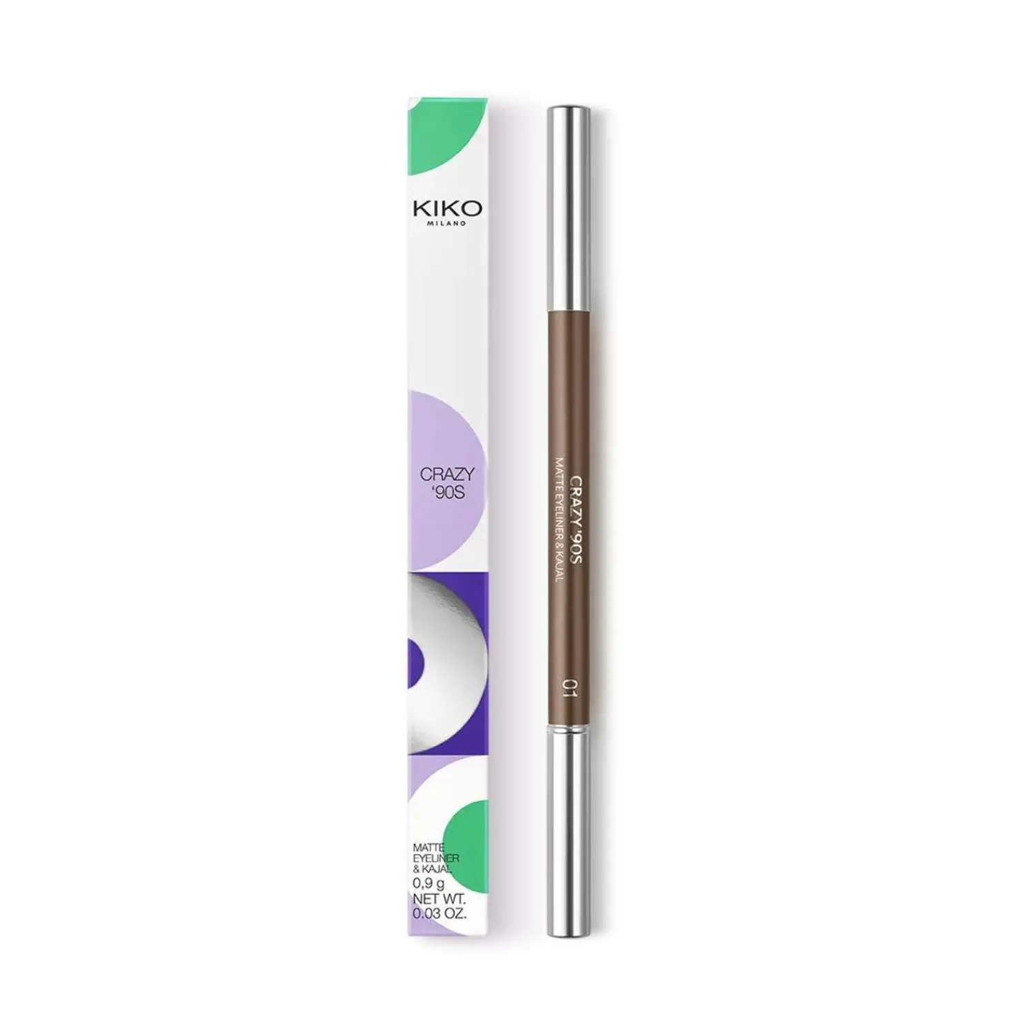 KIKO Milano Crazy '90S Matte Eyeliner & Kajal- Crayons Pour Les Yeux