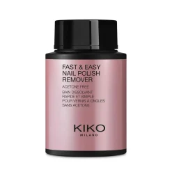 KIKO Milano Nail Polish Remover Fast & Easy Acetone Free- Dissolvants Vernis À Ongles